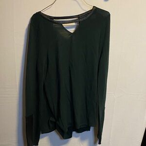 Ramy Brook Dark Green Long Sleeve Top